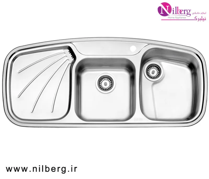 سینک توکار فانتزی استیل البرز مدل 614 gallery0