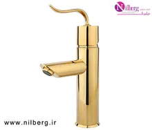 شیر روشویی پایه کوتاه راسان مدل پالادیوم طلایی gallery0