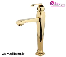 شیر روشویی پایه بلند  راسان مدل آلیس طلایی gallery0