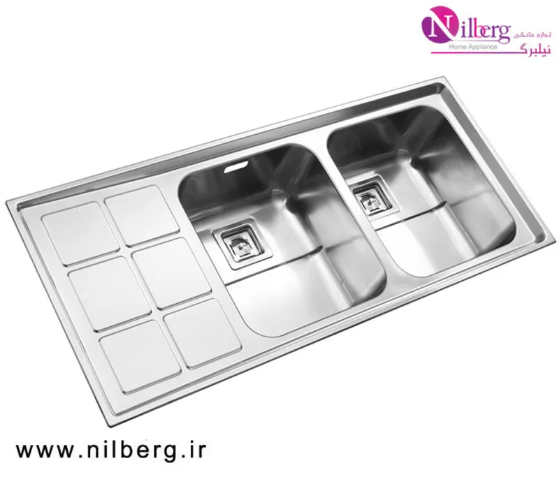 سینک توکار فانتزی استیل البرز مدل 761 gallery1