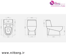 توالت فرنگی گلسار مدل پارمیس سیم لس gallery2