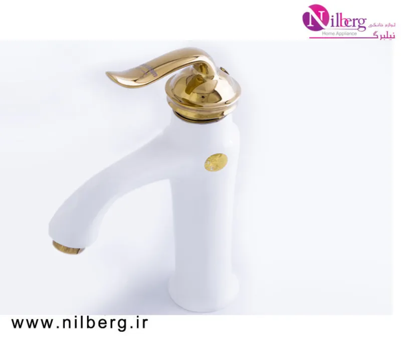 شیرآلات گوهران مدل کارن سفید طلایی gallery3