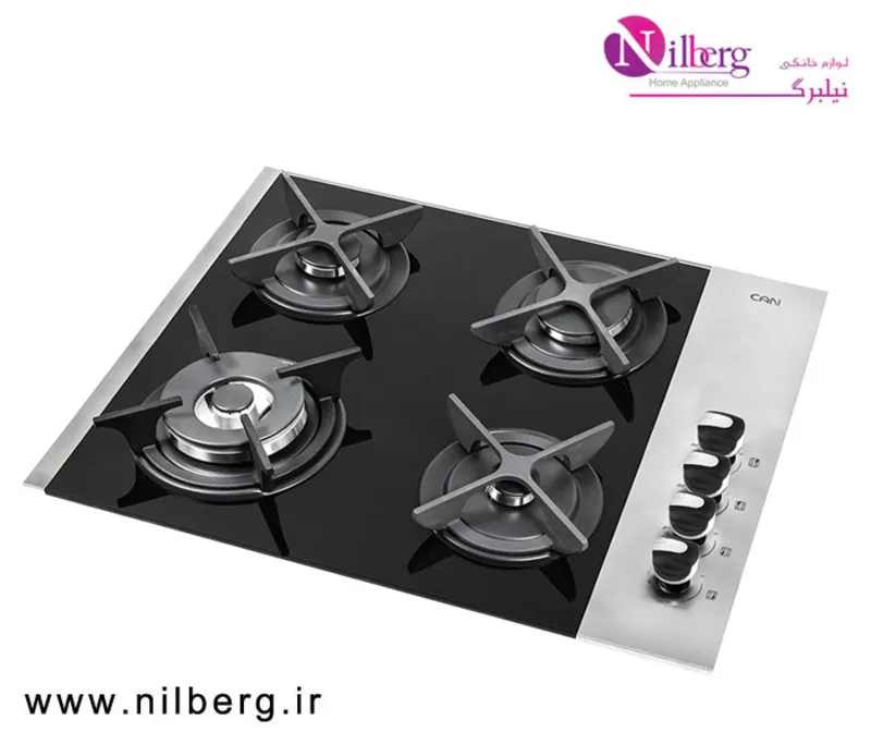 اجاق گاز استیل شیشه ای کن مدل 422-M gallery1