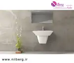 روشویی نیم پایه گلسار مدل مارانتا thumb 3