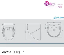 روشویی نیم پایه گلسار مدل گلوری gallery2