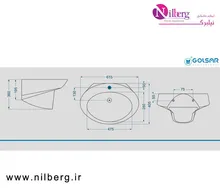 روشویی نیم پایه گلسار مدل الیت gallery2