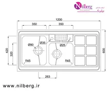 سینک روکار کن مدل 9041S45 gallery2