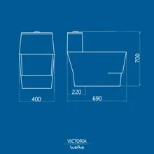 توالت فرنگی چینی کرد مدل ویکتوریا / Victoria gallery6