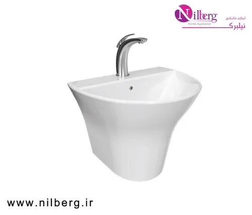 روشویی نیم پایه دیواری چینی کرد کانسپت / Concept