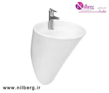 روشویی نیم پایه دیواری چینی کرد مدل فلوریا / Floria gallery0