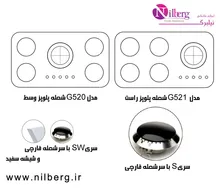 اجاق گاز صفحه ای کلانزه مدل 520 G و G 521 gallery1