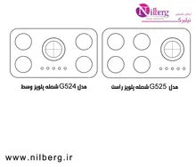 اجاق گاز صفحه ای کلانزه مدل 524 G و G 525 gallery1