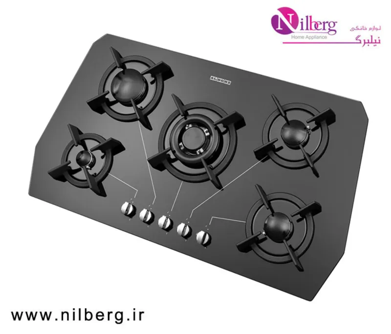 اجاق گاز رومیزی پنج شعله استیل البرز مدل G-5905 gallery2