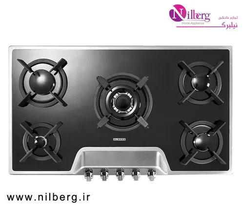اجاق گاز رومیزی پنج شعله استیل البرز مدل G-5901 S