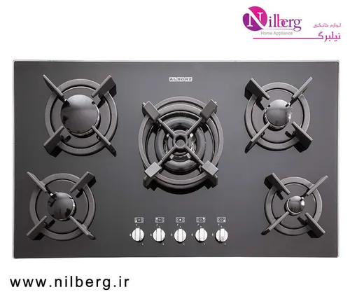 اجاق گاز رومیزی پنج شعله استیل البرز مدل G-5904