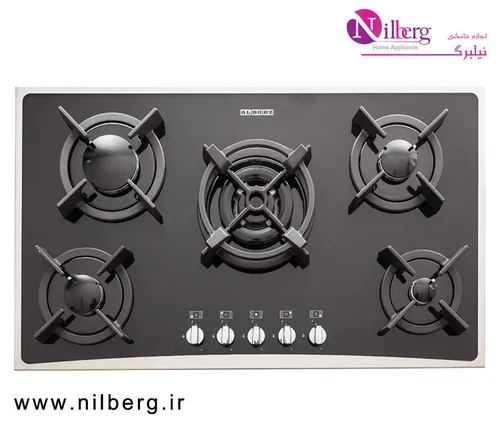 اجاق گاز رومیزی پنج شعله استیل البرز مدل G-5904 S