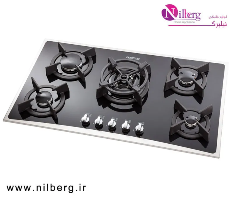 اجاق گاز رومیزی پنج شعله استیل البرز مدل G-5904 S gallery2