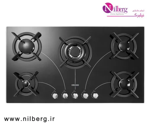 اجاق گاز رومیزی پنج شعله استیل البرز مدل G-5908