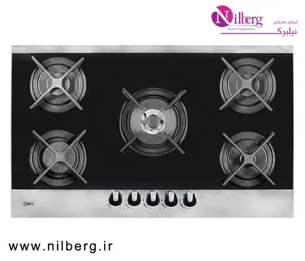 اجاق گاز استیل شیشه ای کن مدل 519M