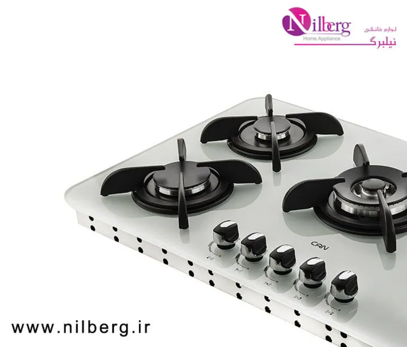 اجاق گاز شیشه ای مشکی کن مدل پاردیک gallery7