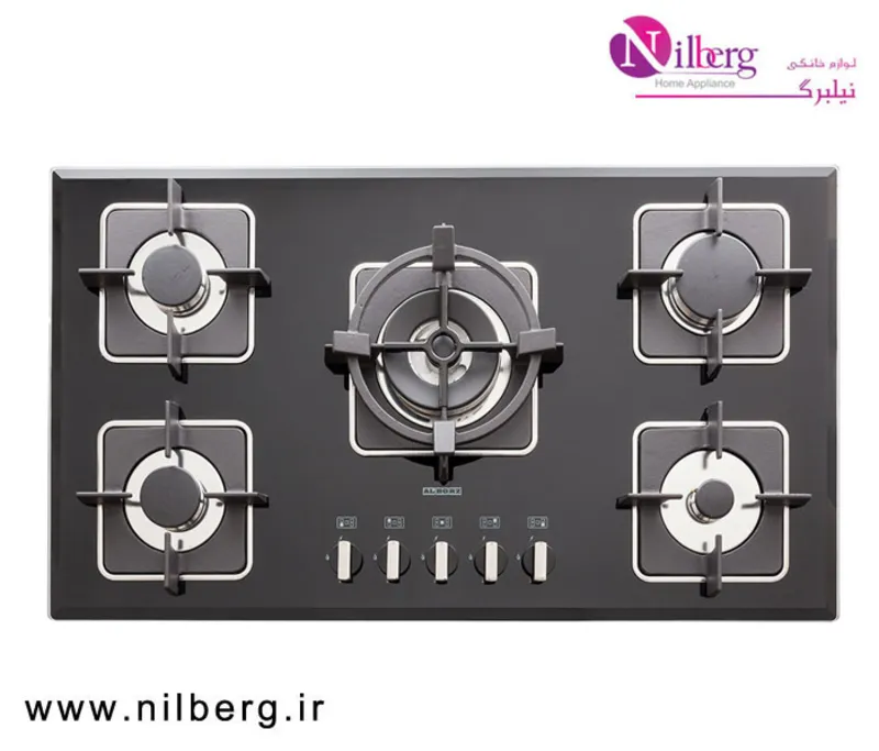 اجاق گاز رومیزی پنج شعله استیل البرز مدل G-5910 gallery0