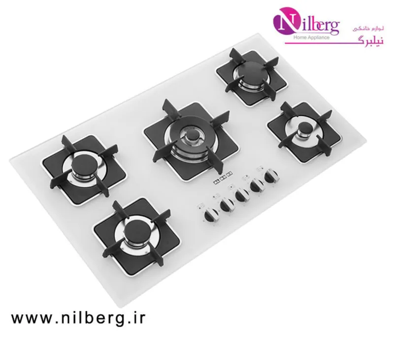 اجاق گاز رومیزی پنج شعله استیل البرز مدل G-5910 w gallery1