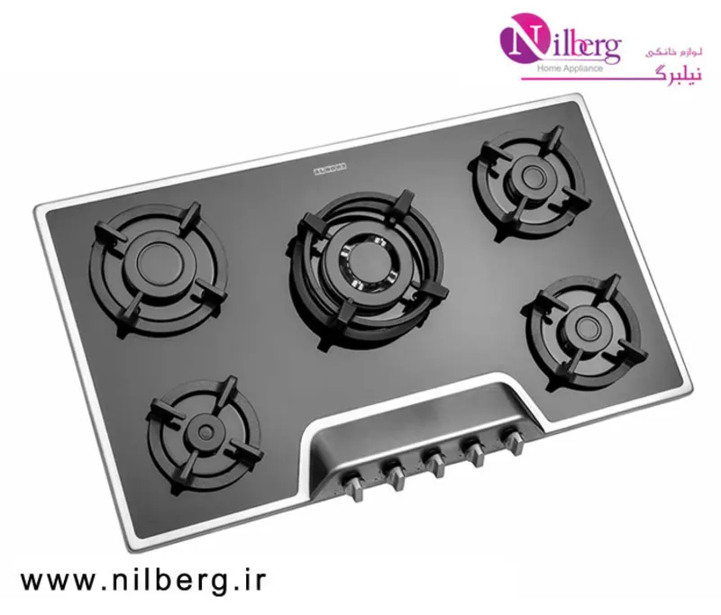 اجاق گاز رومیزی پنج شعله استیل البرز مدل G-5951 is gallery1