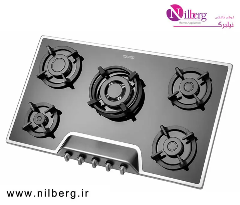 اجاق گاز رومیزی پنج شعله استیل البرز مدل G-5951 is gallery2